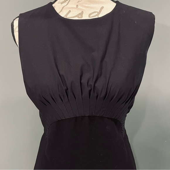 Diane Von Furstenberg Asabi Pleated Sheath Dress in Black - Picture 8 of 16